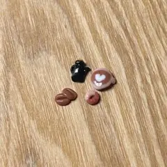 3Dネイルパーツ カフェ ラテアート コーヒー豆 ドーナツ