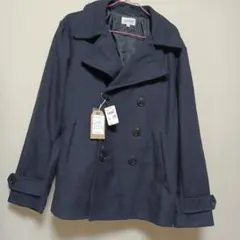 メンズ　Pコート紺色　新品未使用品