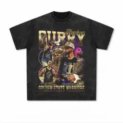 NBA カリー　Stephen Curry ヴィンテージ加工Tシャツ　L