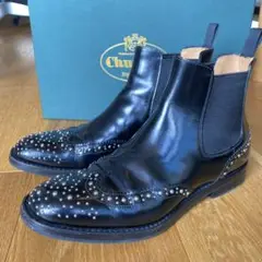 チャーチ スタッズ サイドゴアブーツ