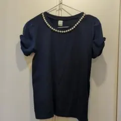 HERE'S ネイビー ブラウス Mサイズ