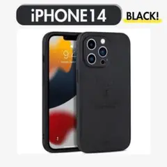 iPhoneケース 大人 カバー レザー 鹿 耐衝撃 黒 ブラック 携帯カバー