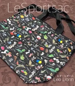 レア【新品】レスポートサック レオレオニ コラボ 2way バッグ ブラック レスポートサックから、オランダの絵本作家「レオ・レオニ」との
