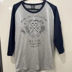 未使用RUSS-K ラスケーメンズ 長袖カットソー 古着 y2k タグ付き