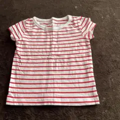 赤ストライプ Tシャツ 90サイズ