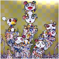 村上隆 パンダちゃん。ホヨヨ、スヤスヤ。 版画 ED100 Zingaro 村上隆「パンダちゃん。ホヨヨ、スヤスヤ。」絵画 額付 版画
