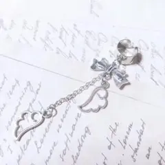 silverりぼん天使イヤーカフ 量産型
