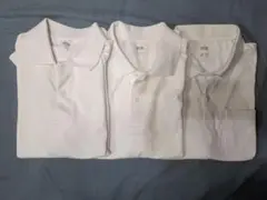 UNIQLO　ホワイト ポロシャツ M3枚セット