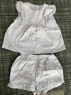 petit main トップスとショートパンツセット 80