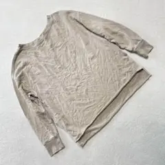 URBAN RESEARCH トレーナー ベージュ クルーネック シンプル F