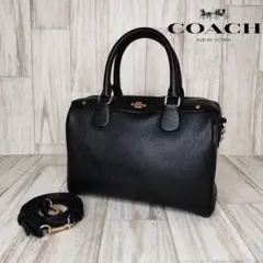 45 COACH コーチ　レザー　2WAY ハンドバッグ ショルダーバッグ