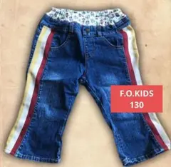 F.O.KIDS 重ね着風　デニムハーフパンツ 130