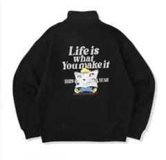That's Life ザッツライフ ハーフジップ スウェット 美品 サイズL
