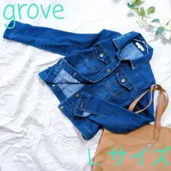 【grove】 デニム　ジャケット Lサイズ　カジュアル