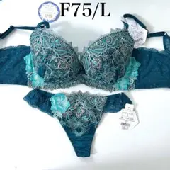 【SALE】F75/L 定価6820円【ジュエリー】 ブラジャー＆ショーツ GR