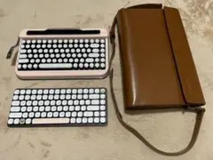 Penna ペナ エレトロン タイプライター風キーボード 革バッグ付き