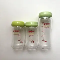 ピジョン Pigeon 哺乳瓶 母乳実感 ガラス製 3本セット