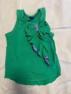BLEU H.　グリーン　フリルタンクトップ　12
