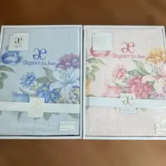Elegance S.A. Paris タオルシーツ ブルー花柄