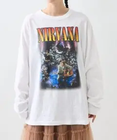 人気　nirvana　MTV アンプラグド　Tシャツ　長袖