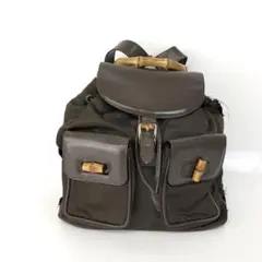 GUCCI グッチ バンブー バックパック リュック カーキ ブラウン