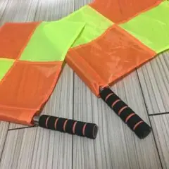 サッカー　レフェリーフラッグ 2本セット　ラインズマン