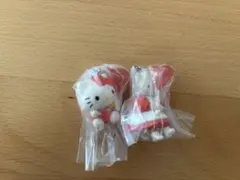 サンリオガチャガチャ　風船　カラーコレクションチャーム　レッド　キティ