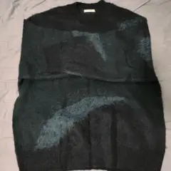［WYM］MOHAIR BLEND JACQUARD SHAGGY KNIT
