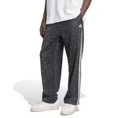 adidas アディダス レオパード柄 ロングパンツ ブラック