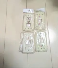 花柄スイッチカバー