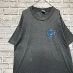 USA製90sヴィンテージTシャツ！シングルステッチ　グレー半袖古着　XL20