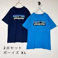 2点セット　パタゴニア　半袖Tシャツ　ボーイズXL　フロントロゴ