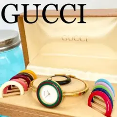 616 グッチ時計 チェンジベゼル 完備品 シェリーライン レディース腕時計