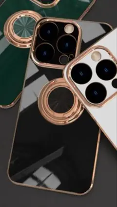 iPhone13PRO 専用ケース　黒　衝撃保護機能付き　リング付き