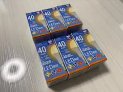 【新品】LED電球 40W相当 E17 6個セット