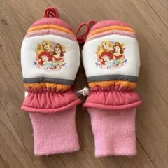 ディズニープリンセス 子供用冬用ミトン　手袋　3-4歳用
