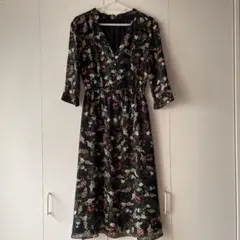 E【美品】ジュエルチェンジズ Jewel Changes 花柄ワンピース フレア