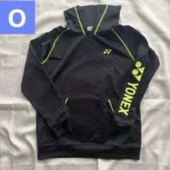YONEX フード付きウォームアップウェア ブラック/ライム　Oサイズ
