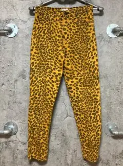 ヒョウ柄 パンツ レオパード レディース ボトム 細身 Mサイズ カジュアル 服