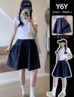 Aラインショートスカート