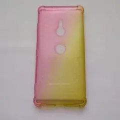 Xperia XZ3ケース 耐衝撃 クリアSO-01L SOV39ピンク+金