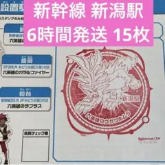 新幹線 ポケモンメガスタンプラリー2025 スタンプ帳 新潟駅 ① 15枚