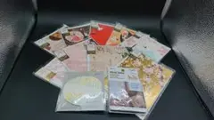 和風デザイン greeting card グリーティングカード 9点 付箋 2点