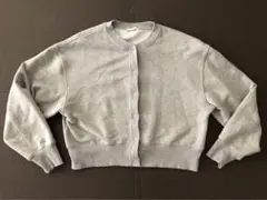 GU グレー スウェット カーディガン 長袖