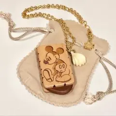 Q-pot キューポット　ディズニー　ミッキー　ビスケットサンドネックレス