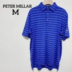 PETER MILLAR ストライプ ポロシャツ M