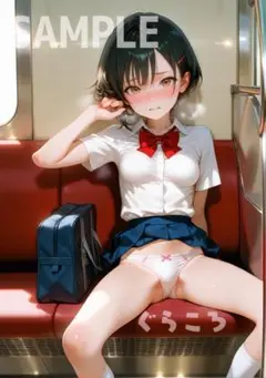 黒髪 美少女 可愛い コスプレ イラスト A4 ポスター M169:ぐらころ