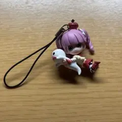 ストラップ付きフィギュア ピンク髪 ONEPIECE ペローナ