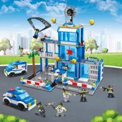 レゴ互換　ポリスステーション警察署セット　パトカー　警官　ミニフィグ 大量