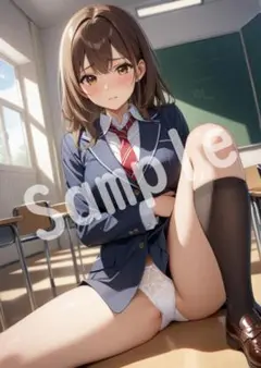 JK アニメ ファンアート A4 ポスター イラスト ★00321578